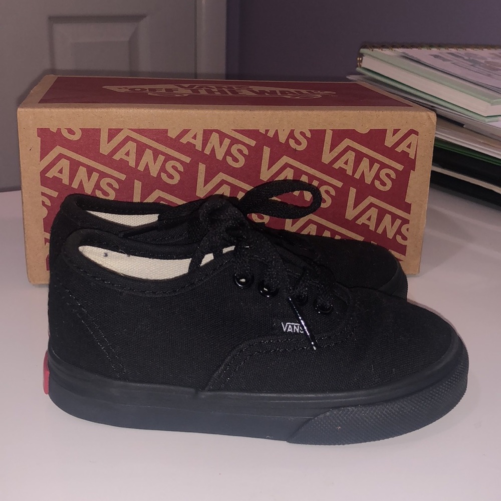 Like new toddler black vans